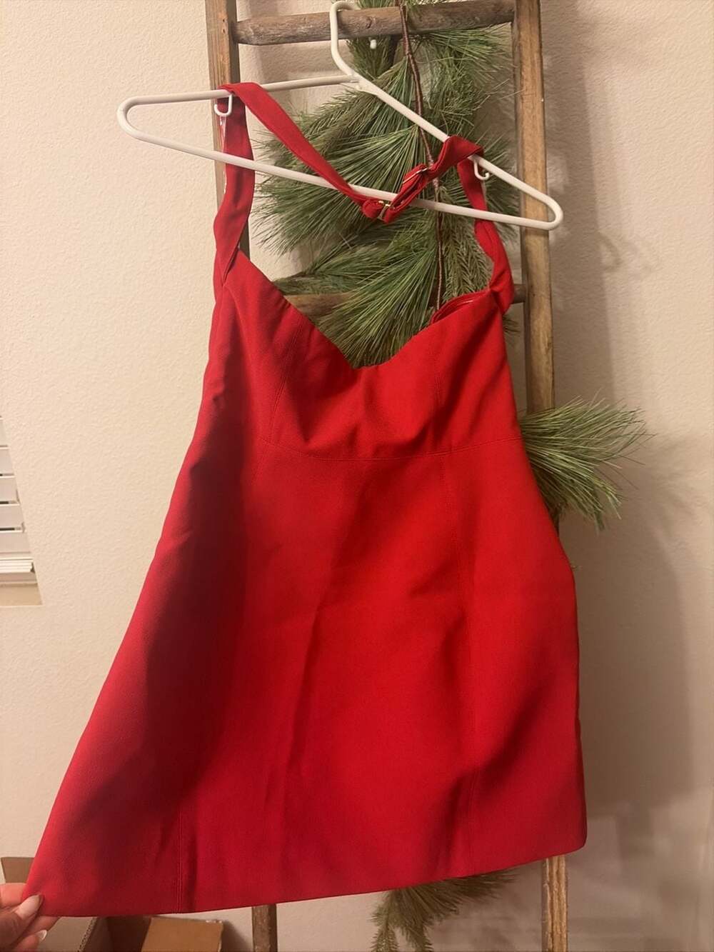 Oh Polly Red Halter Neck Mini Dress - Picture 4 of 6